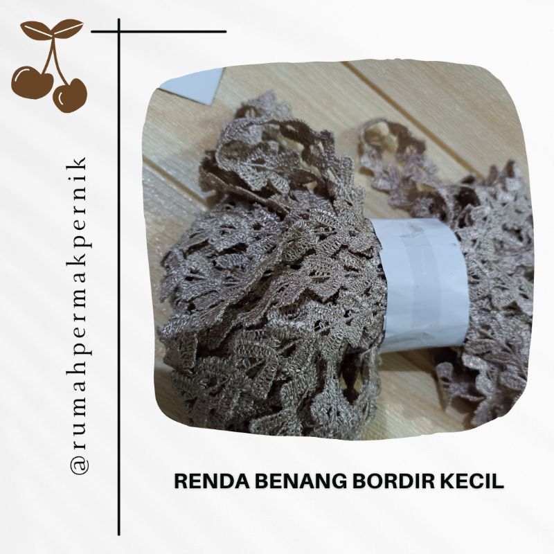 Renda Bordir Benang Kecil