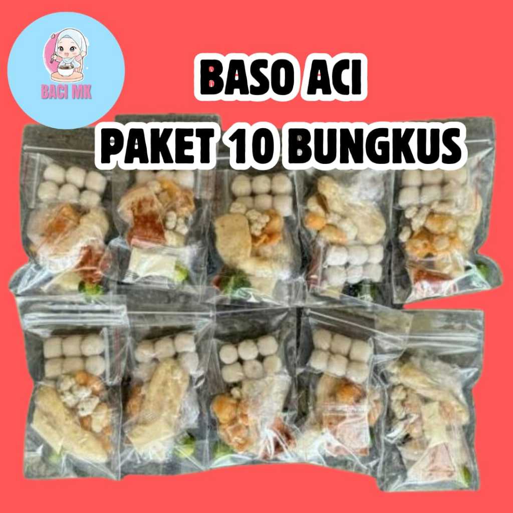 

PAKET USAHA 10 BUNGKUS BASO ACI INSTAN MK SNACK