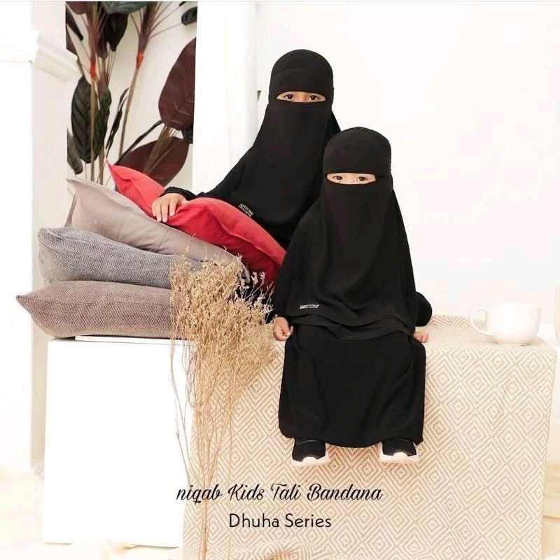 Cadar Bandana Anak Niqab Bahan Wolfis Niqab Kids Cadar Bandana