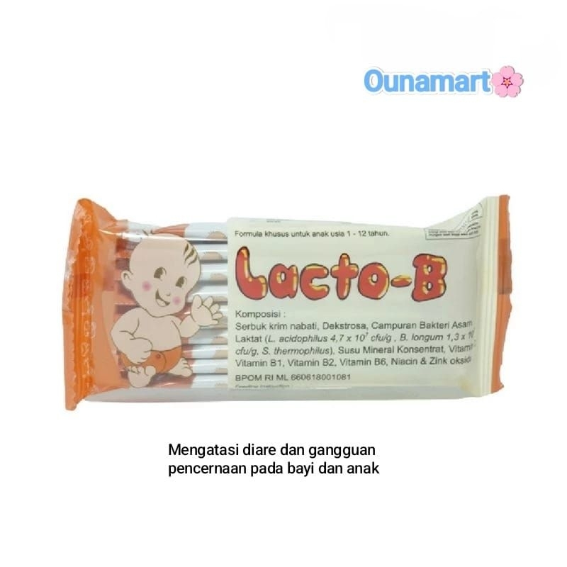 LACTO B PROBIOTIK SACHET UNTUK DIARE / PENCERNAAN BAYI ANAK
