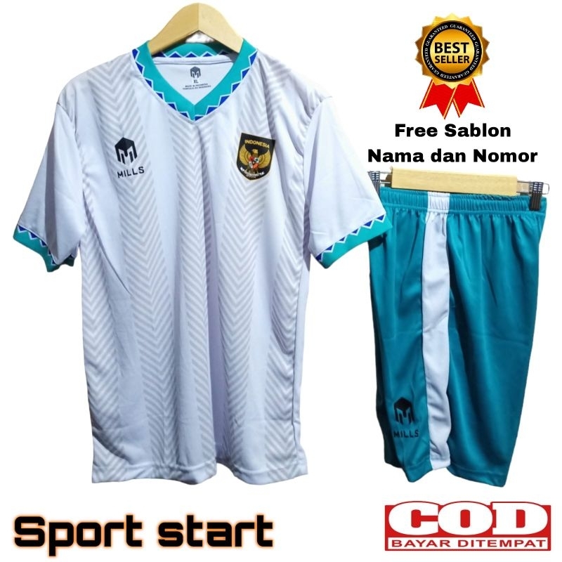 Gratis Sablon Nama dan Nomor Jersey Timnas Indonesia Stelan Baju Futsal Dewasa Dan Kaos Bola dewasa