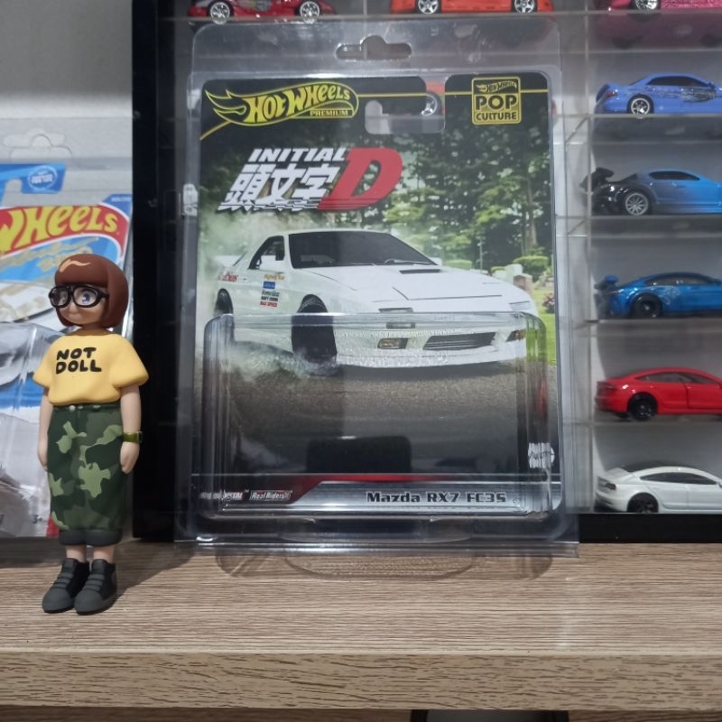 Custom Card Mazda RX7 FC Redsuns Initial D Hot Wheels Premium