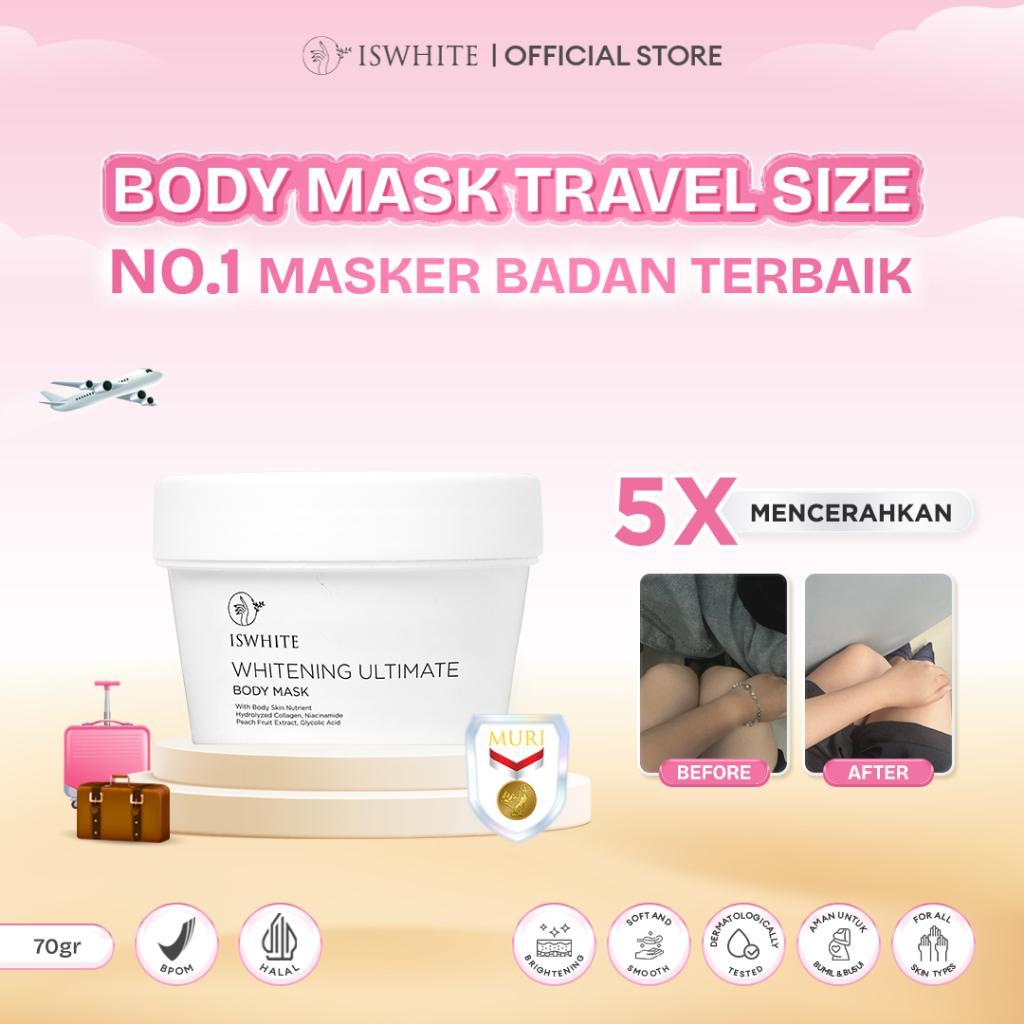 ISWHITE Body Mask Travel Size 70gr