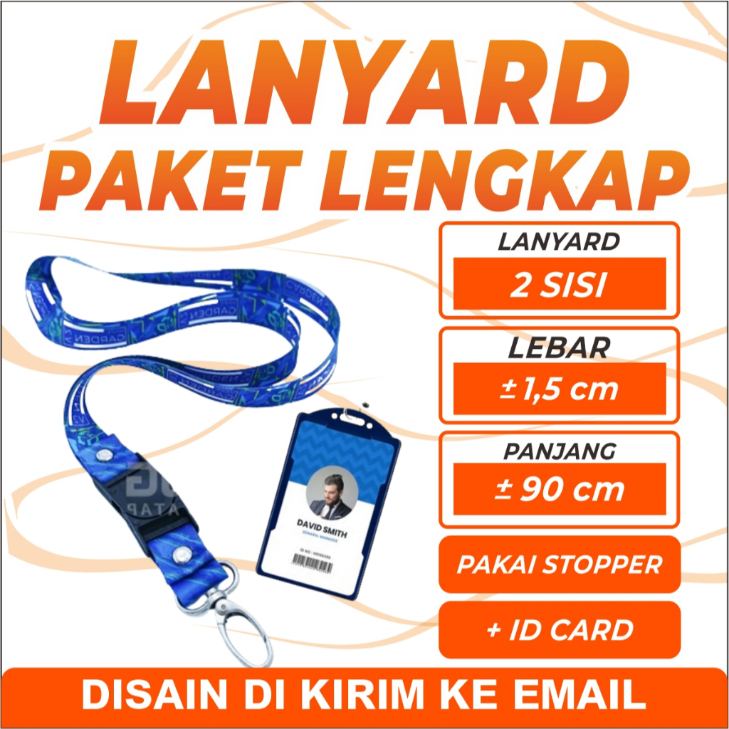 

Termurah Cetak custom ukuran 1,5 cm, pakai stopper Tali ID Card Lanyard, ID CARD, Holder, Full Color - tali ID Card untuk karyawan, komunitas, mahasiswa, panitia acara ,untuk tali hp, kunci, vape, dll