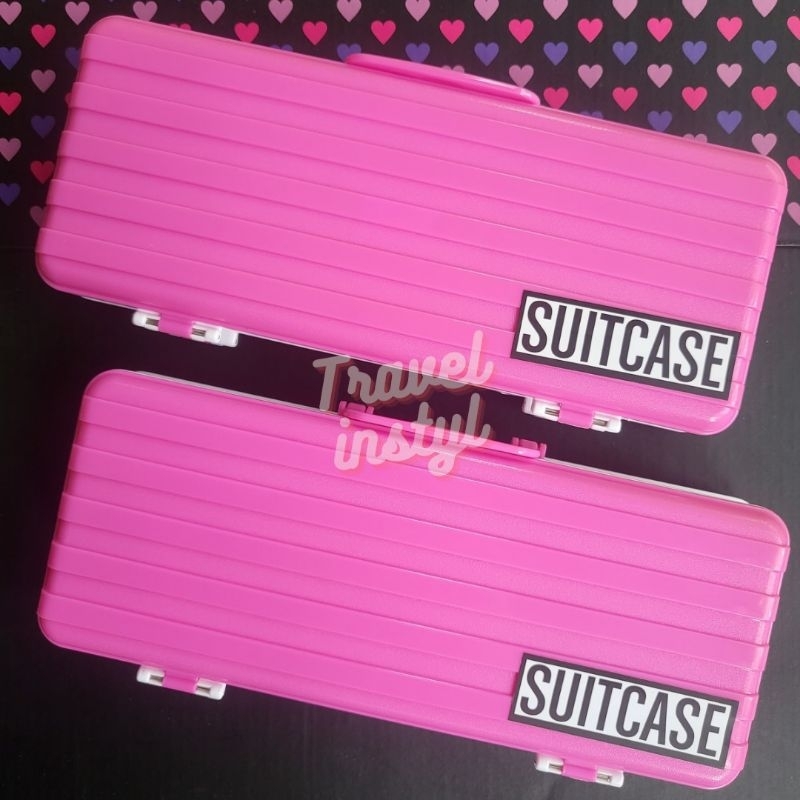 

Kotak Pensil Suitcase - Tempat Pensil model Koper Pink - Kotak Pensil Xiaolinjing