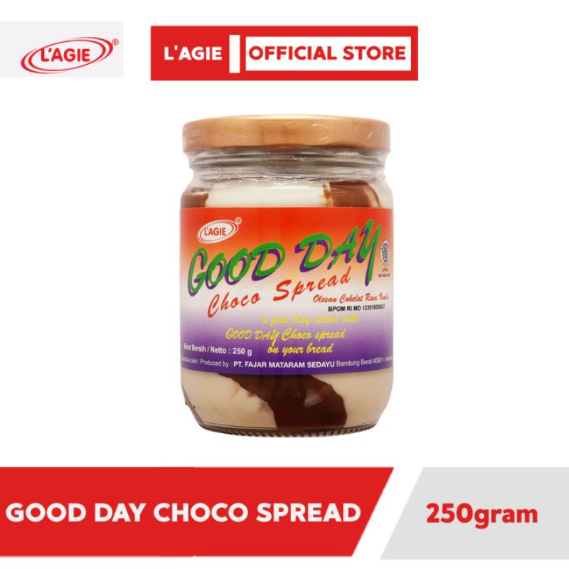 

Lagie Selai Coklat Good Day Choco Spread Duo Vanila 250gr
