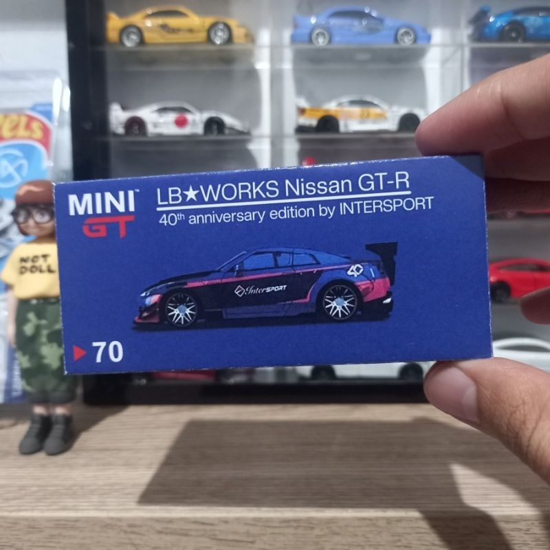 Custom Box #70 Nissan GT-R R35 Anniversary 40th InterSport LBWK MiniGT