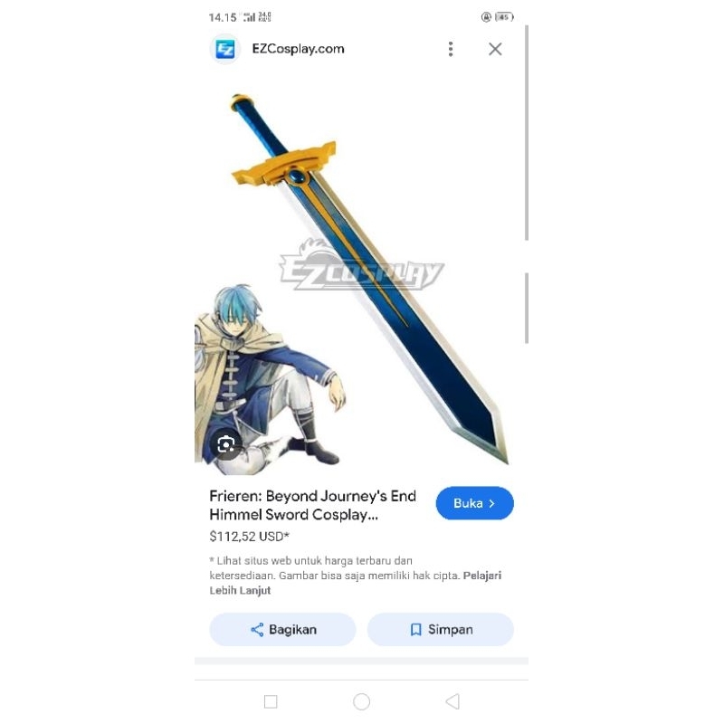 weapon himmel dari anime frieren