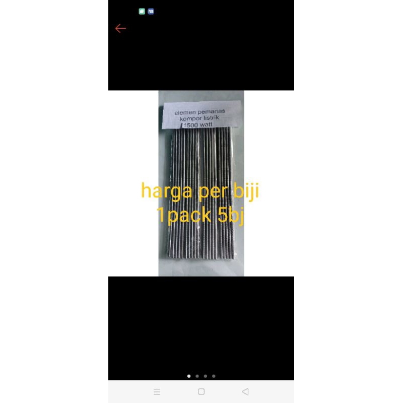 Elemen pemanas kompor listrik 1500w