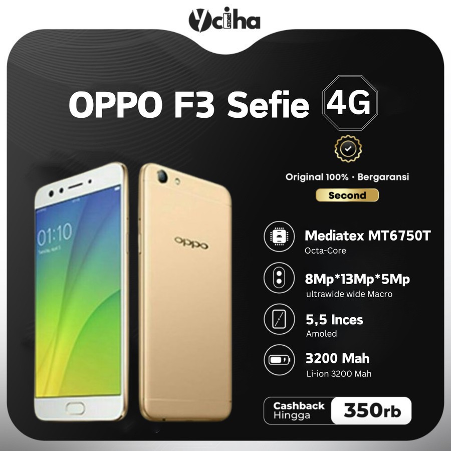 oppo f3 4 64gb Second
