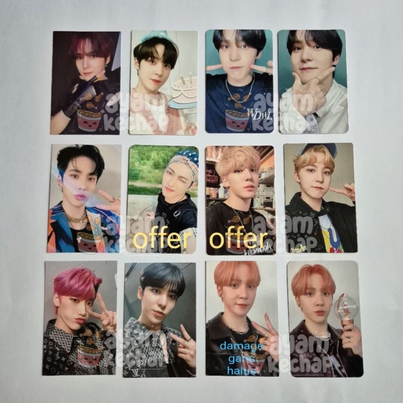 [baca desc] ateez yunho san hongjoong photocard pc fever pt 1 2 3 wonderwall mmt pob sg season greet