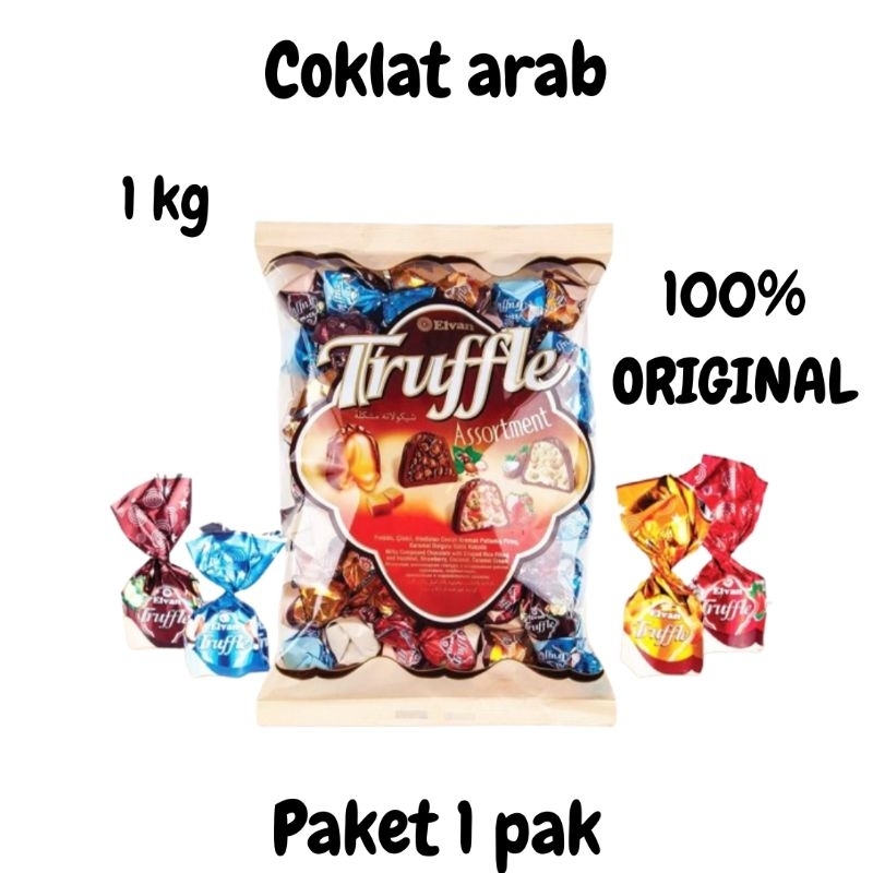 

coklat arab asli truki 1 kg (1 pak)/coklat turki arab murah truffle 1 kilo