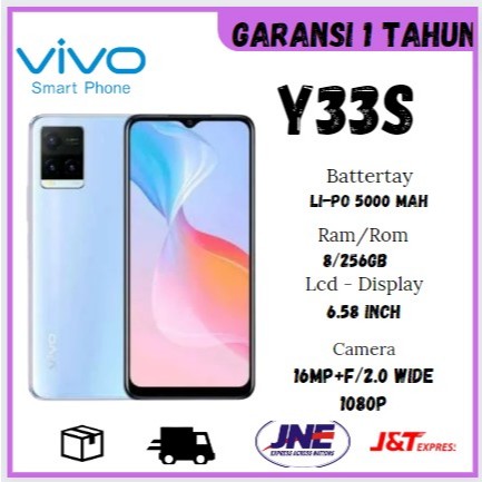 VIVO Y33S RAM 8/256GB FULLSET BERGARANSI 12 BULAN TERMURAH