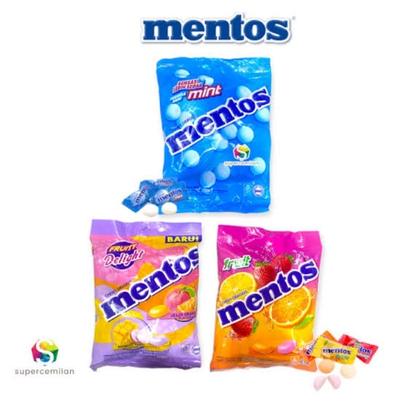 

Permen Empuk Mentos 1 zack isi 50 pcs