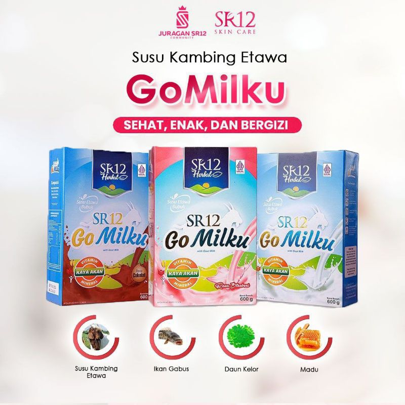 

GOMILKU SR12 SUSU KAMBING ETAWA SUSU RENDAH GULA DAN LEMAK