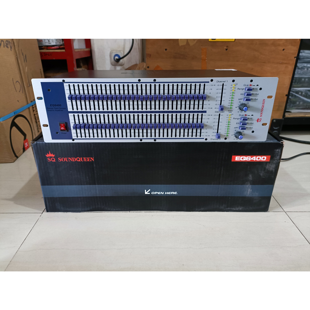Equalizer Soundqueen EQ6400 EQ 6400 Sound queen  2 x 31 Channel