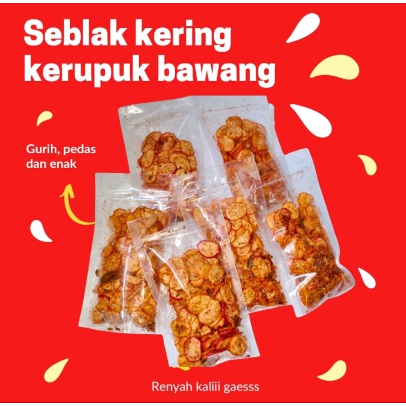 

seblak kering kerupuk bawang