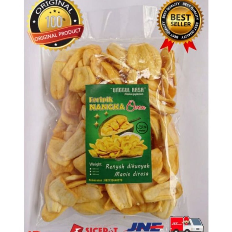 

Cepaat keripik NANGKA PREMIUM GRADE B CEMILAN KELUARGA 25 gr