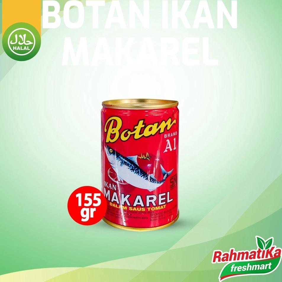 

Spesial Botan Sarden Ikan Makarel Saus Tomat 155 gram