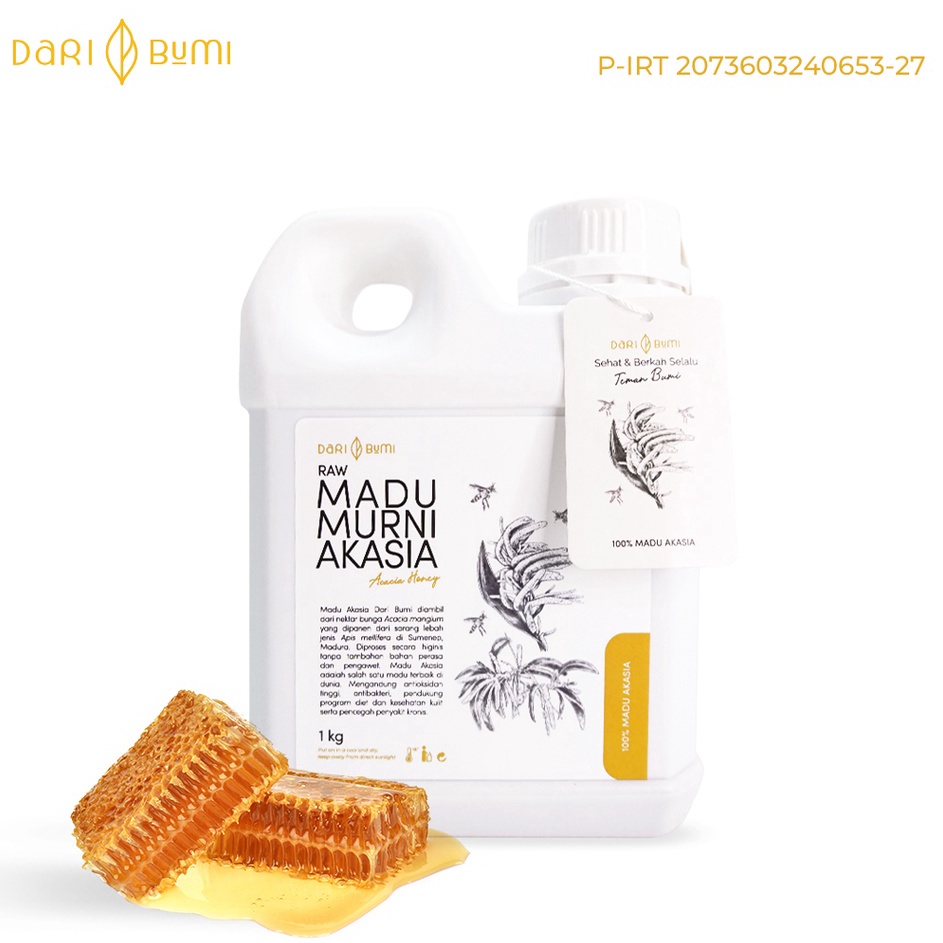 

Diminati Dari Bumi Madu Murni Akasia 1 Kg Premium Raw Honey Asli