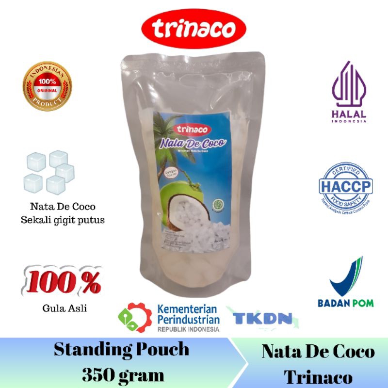 

Trinaco Nata de Coco 350 gram Sari Kelapa