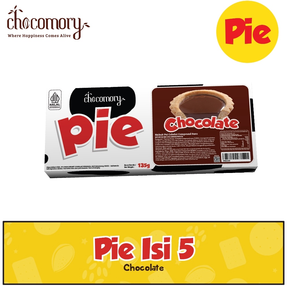 

NEW Chocomory Choco Pie Isi 5 15 Gr x 1 Pc