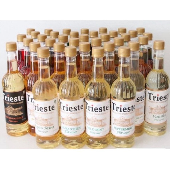 

Dear Trieste Italian Syrup 65mL Coffee Syrup Caramel Vanila Rum Hazelnut Salted Caramel Almond