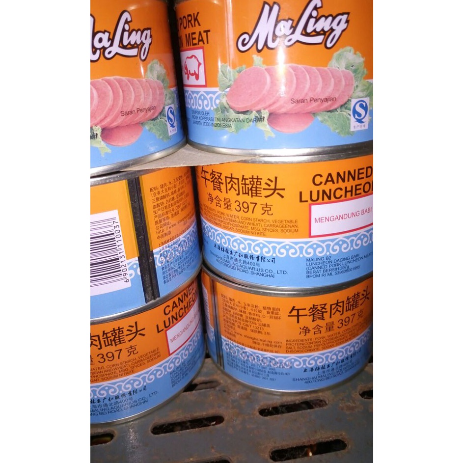 

Suplier1 DAGING MALING TTS CANNED PORK LUNCHEON MEAT 397 GRAM