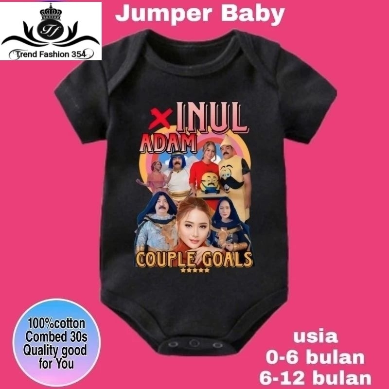 BAJU BAYI JUMPER BABY INUL ADAM COUPLE GOAL BINTANG 5| Jumper ADAM INUL DANGDUT KARAKTER ANAK JUMPSU