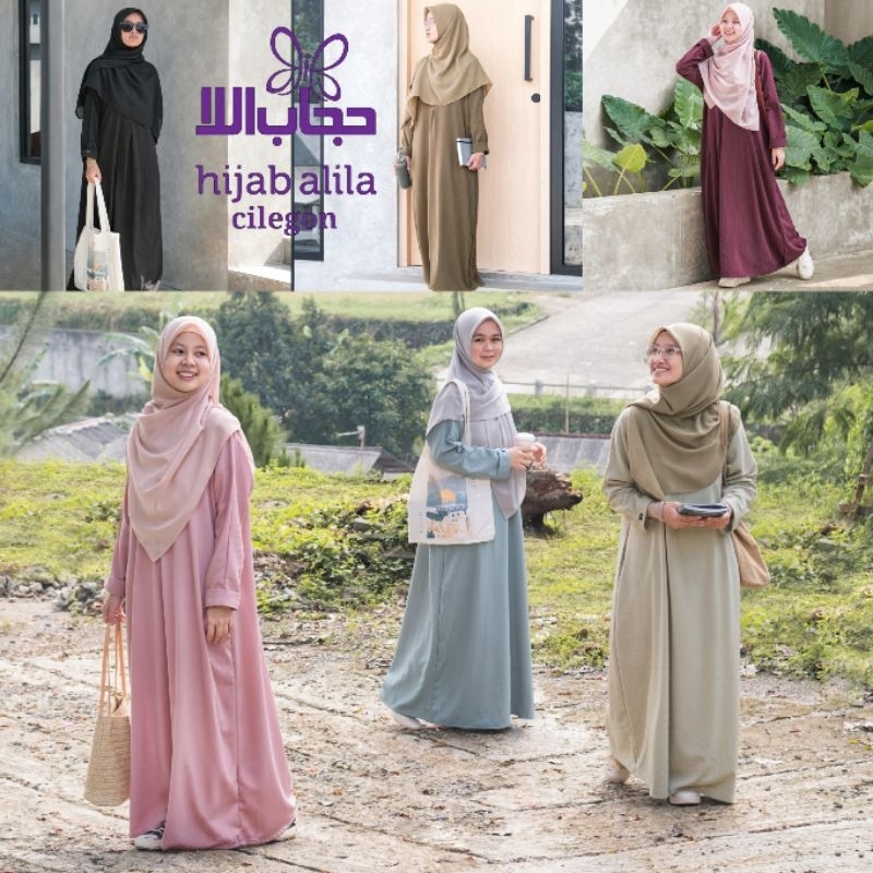 PRODUCTS NEWW Abaya Taza Adem Saat Dipakai By hijab alila