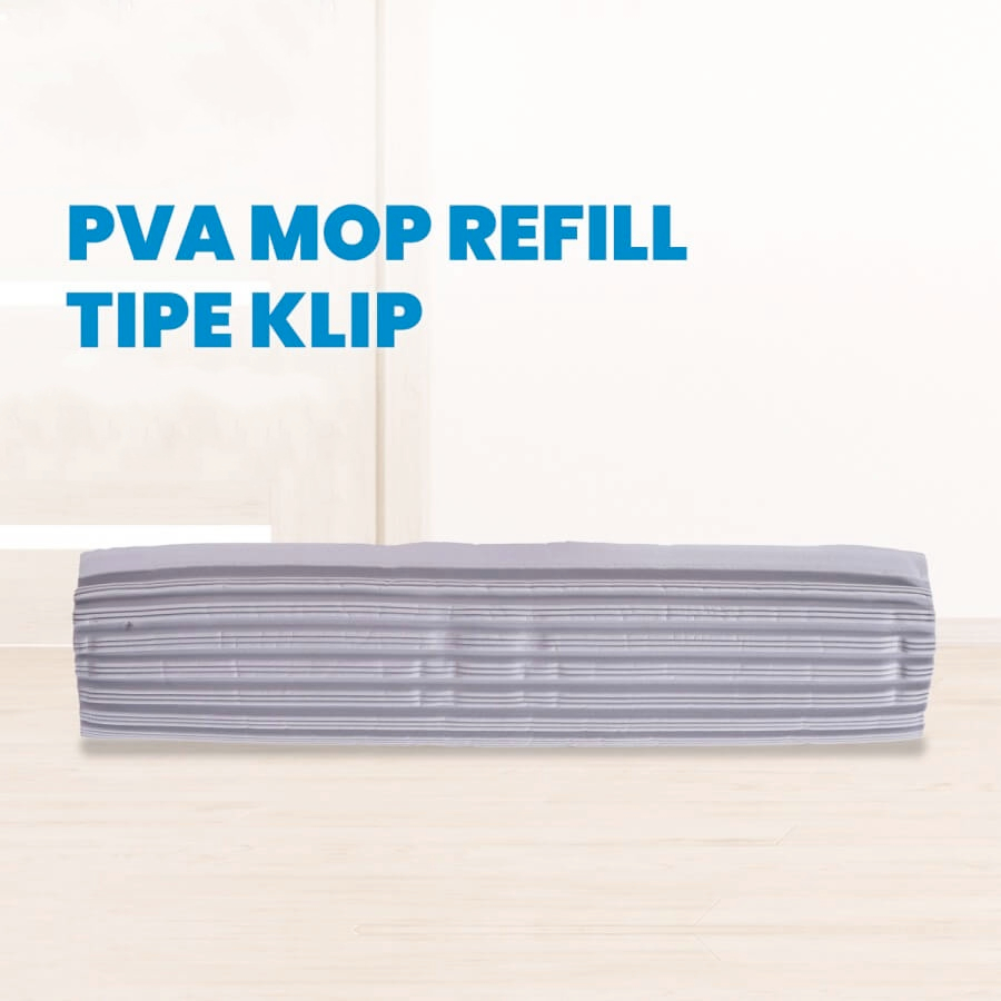 Refill Alat Pel Spons PVA Tipe Klip Floor Mop Lantai kain pel refill repil refil spon sponge