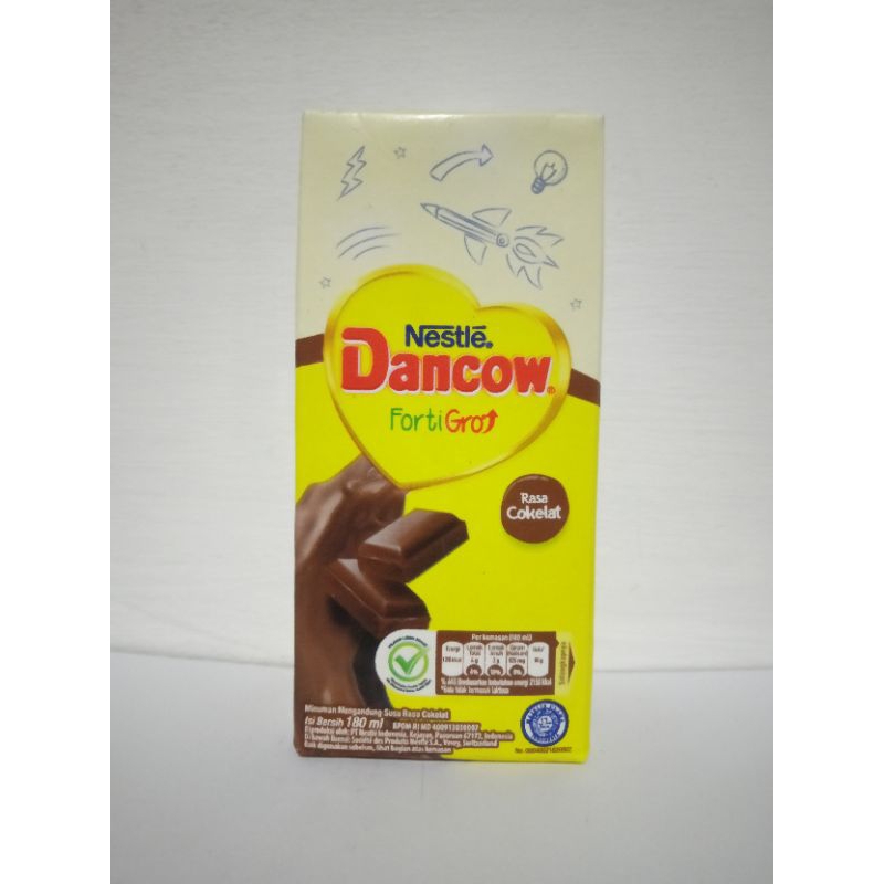 

susu kotak Dancow fortigro rasa cokelat 180ml