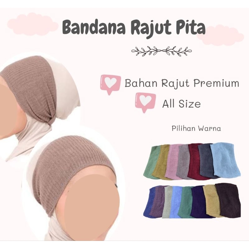 Ciput Bandana Rajut Premium Bando Jilbab Rajut Premium Anak Jilbab Dewasa Ciput Anak Bando Anak Mura