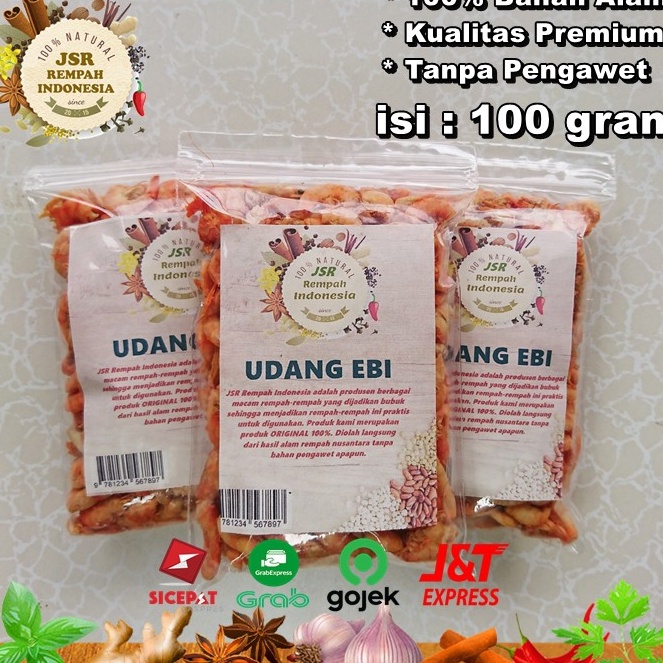 

Promo besar UDANG EBI ASLI ISI 1 GRAM UDANG KERING KUALITAS PREMIUM BUMBU DAPUR JSR REMPAH