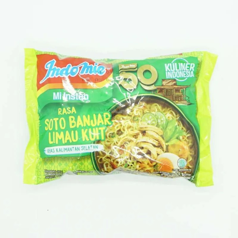 

Mie instan Indomie Soto Bnjar Kuit Khas Kal-Sel 75gram