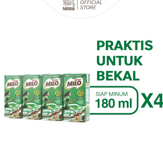 

Cuma satu hari MILO ACTIVGO UHT Susu Coklat 18ml 4 pcs