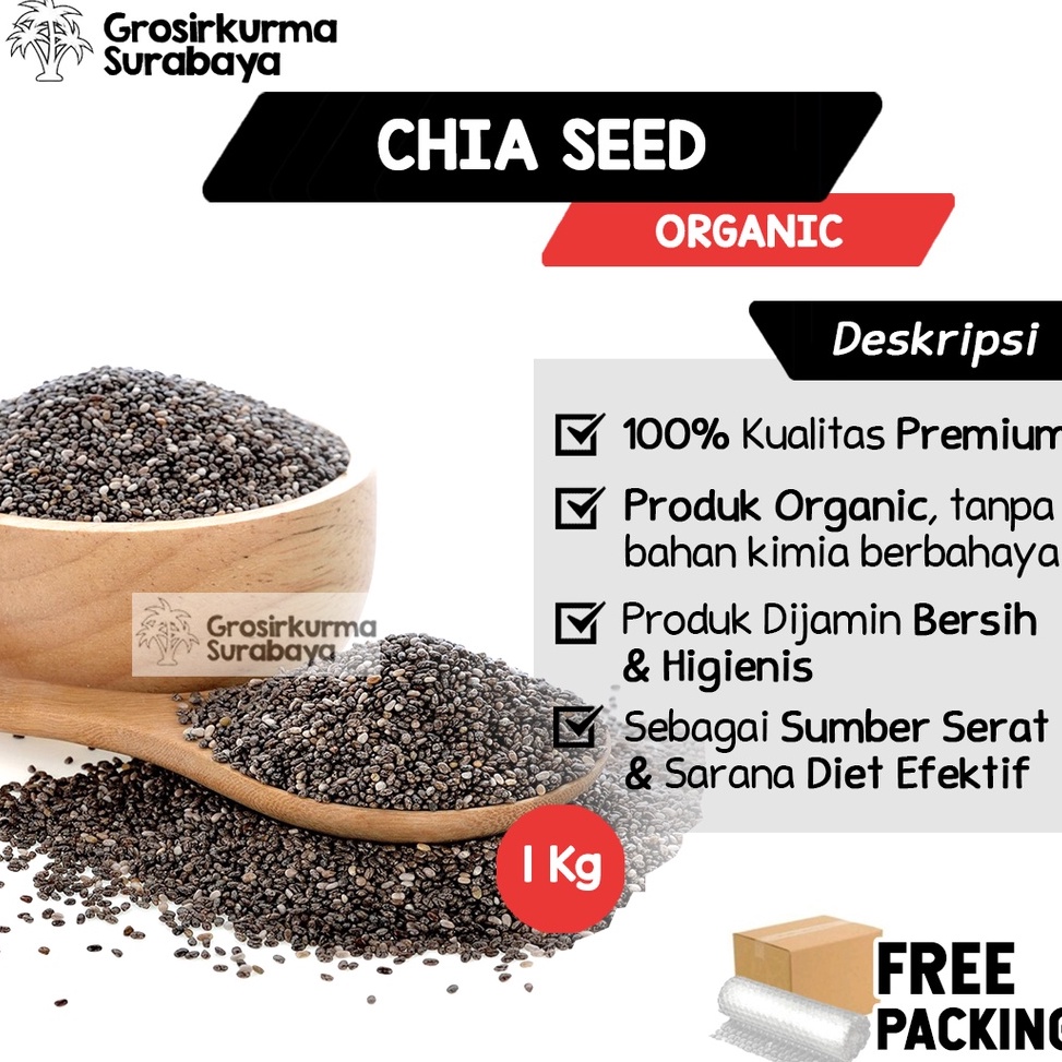 

Proses sekarang Black CHIA SEED Premium 1kg Bagus Untuk Diet Sehat Ala JSR Antioksidan Dari Mexico Chiaseed Chiaseeds