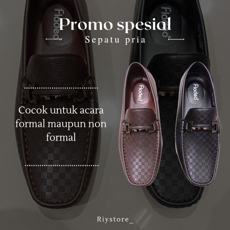 SEPATU MOCASIN PRIA | SEPATU FLADEO ORIGINAL