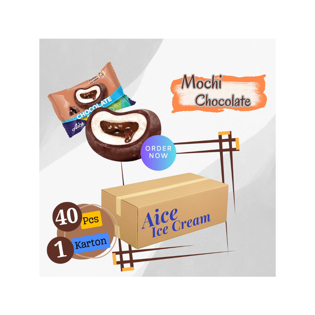

Aice Es Krim Mochi Chocolate 40pcs 1karton