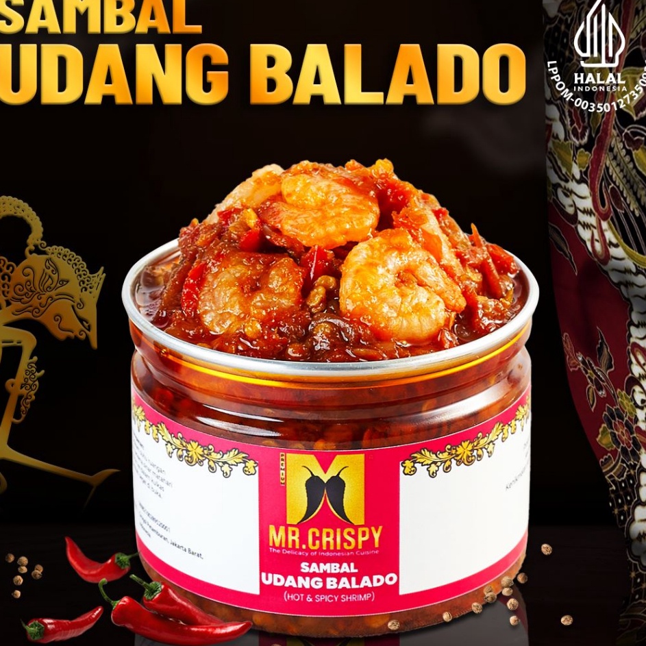 

Ready Stock Sambal Udang Balado Sambel MrCrispy