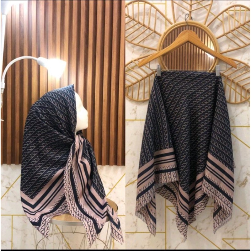 Jilbab Motif JOURNEY KW Denay Kw Segi4 Motif