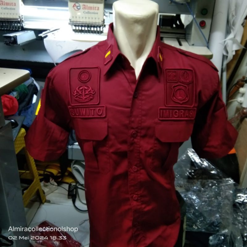 seragam kemeja IMIGRASI BAJU LAPAS IMIGRASI
