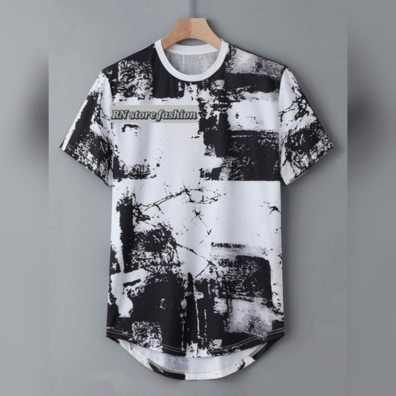 baju kaos printing dengan motif abstrak,baju kaos pria dewasa terbaru dan trendy 2024