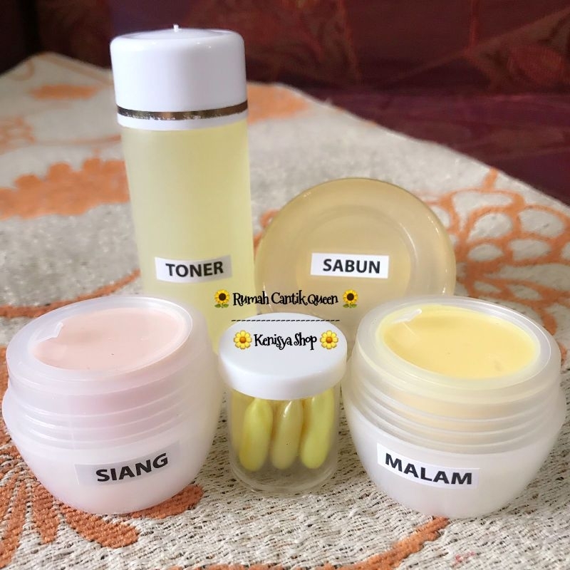 CREAM MUTIARA BANDUNG PAKET TANPA GEL | KRIM MUTIARA BANDUNG | WHITENING | PEMUTIH WAJAH | kenisya s