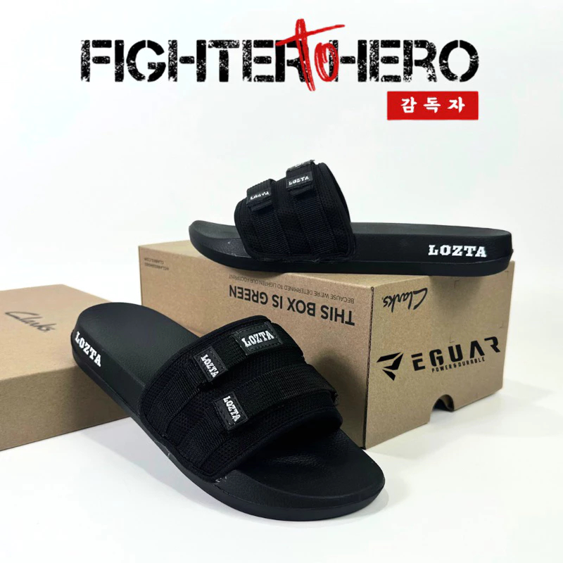 LOZTA Sendal Cowok Keren Slop Karet Empuk Distro 01 Premium