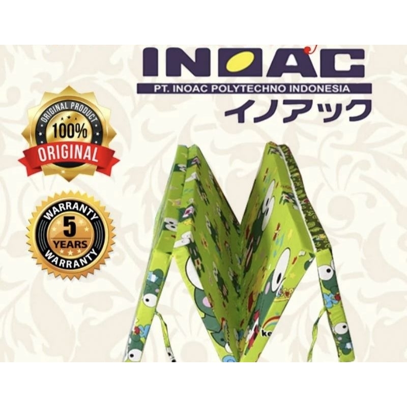 Kasur Busa Lipat 4 INOAC ORI 200*120*10 bekas pakai 1 hari masih bagus, harga awal beli 590.000