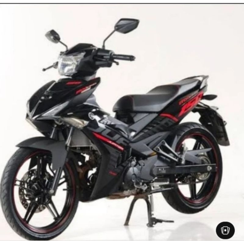 PAKET COVER FULL BODY HALUS MX KING 150 HITAM ORIGINAL