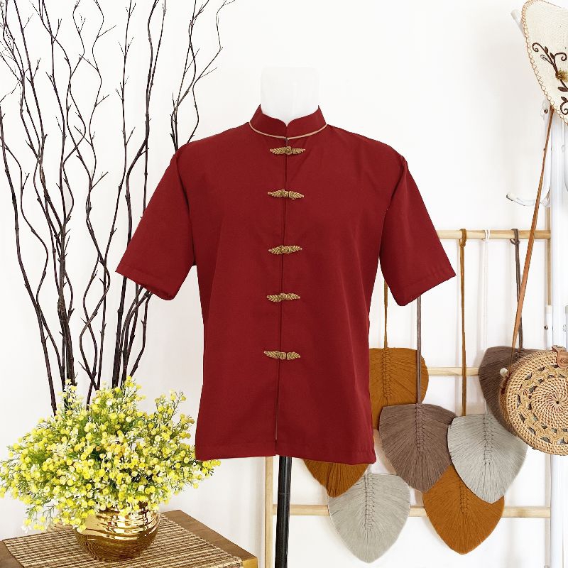 cheongsam anak dan dewasa terbaru/cheongsam pria/cheongsam anak/koko maroon