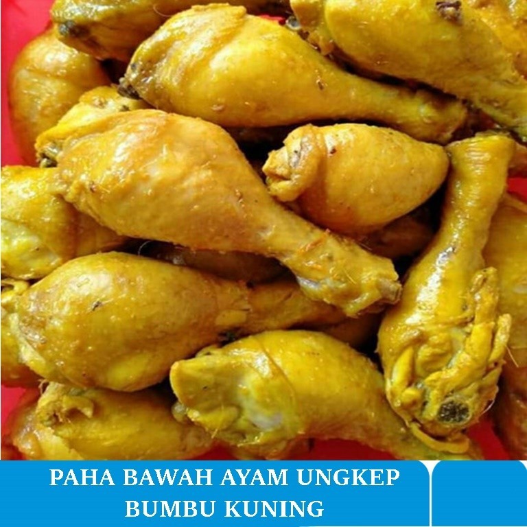 

PAHA BAWAH AYAM UNGKEP BUMBU KUNING 500 GRAM