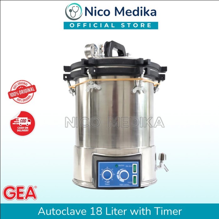 Autoclave 18 Liter with Timer GEA / Autoclave Sterilizer GEA 18 Liter